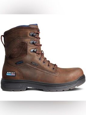 Ariat Turbo 8” Leather Waterproof Carbon Toe Work Boots Men’s USA Made Size10.5D